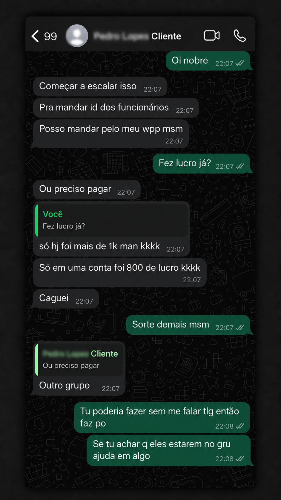 Feedback de aluno 3
